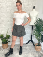 Tweed Floral Skort