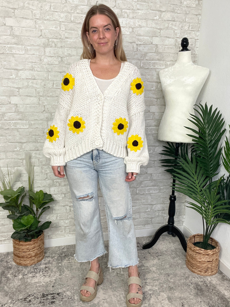 Sunflowers + Sunshine Cardigan
