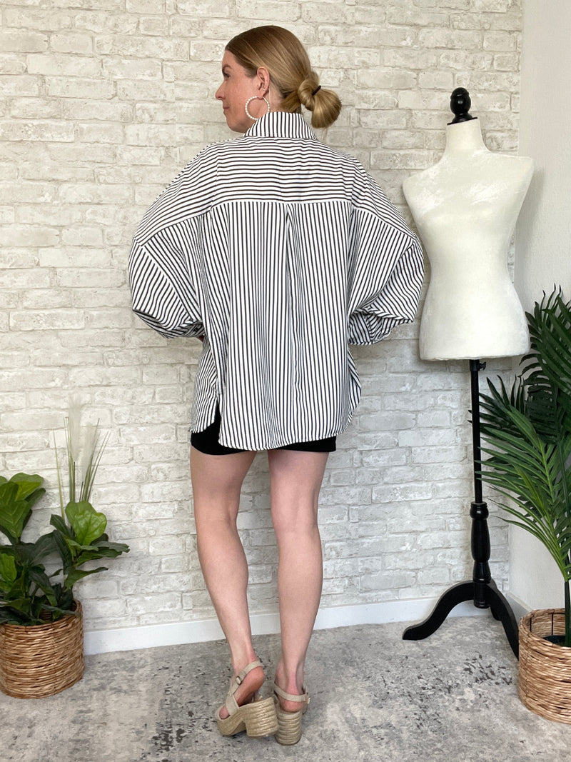 Montese Charcoal Grey Button Up