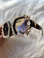 Vintage Vixen Rhinestone Sunnies Black