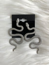 XL Silver Snake Studs