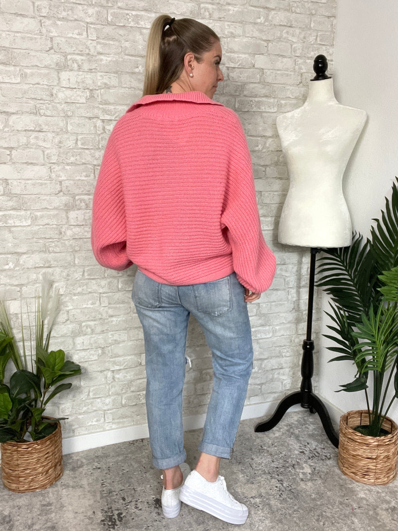 Langley Coral Sweater