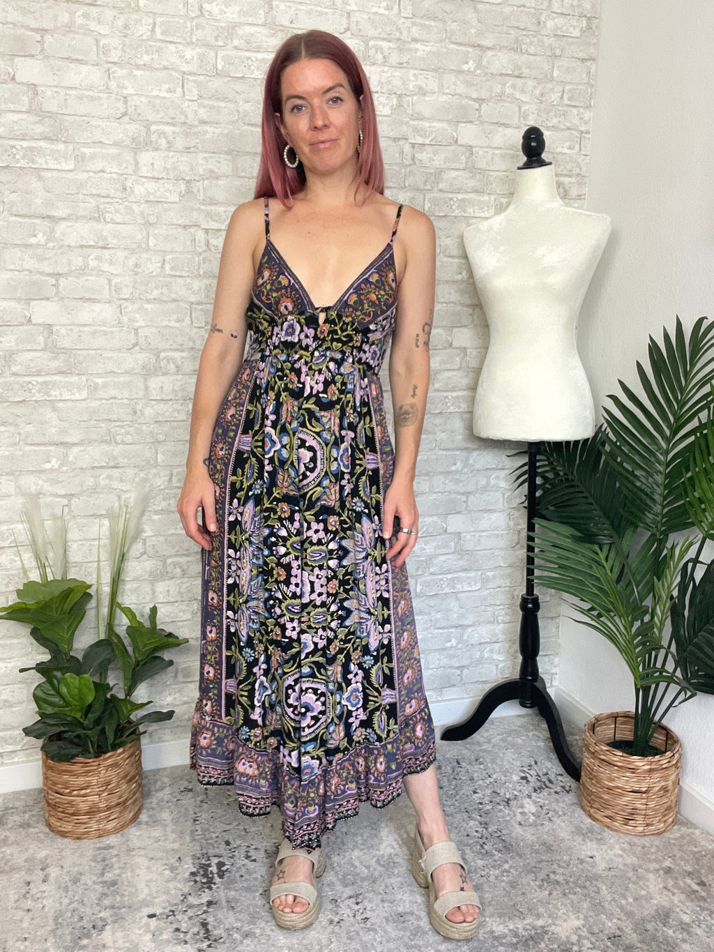 Halle Floral Cool Combo Jumpsuit