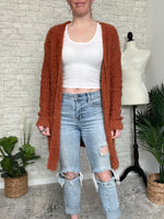 Rosetta Ginger Fuzzy Cardigan