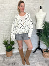 Speckled Knit Cream Cardigan