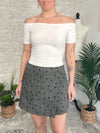 Tweed Floral Skort