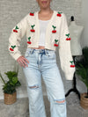 Cream Bauble Cherry Cardigan