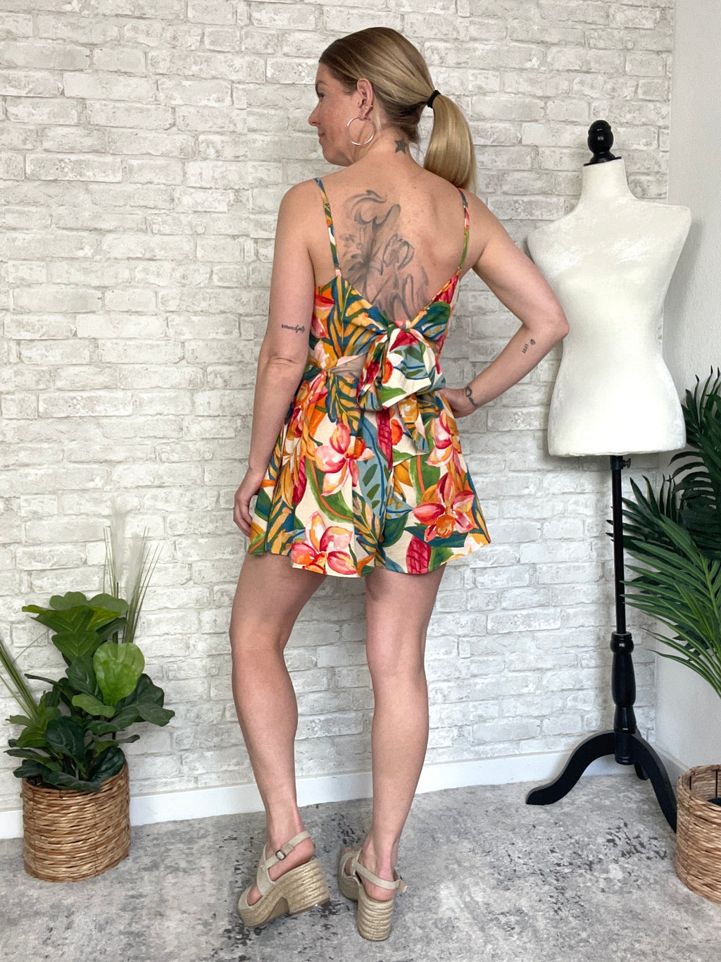 Mead Jungle Print Romper