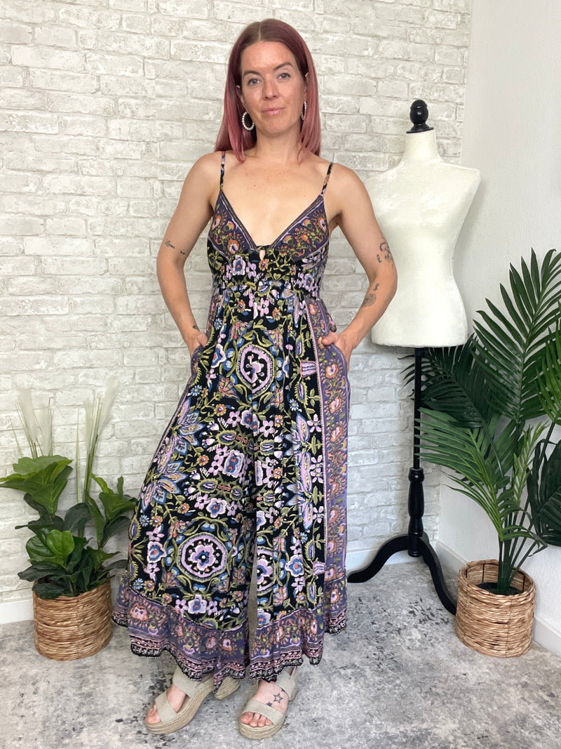 Halle Floral Cool Combo Jumpsuit