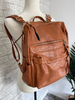 Brielle Convertible Backpack Camel