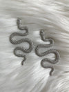 XL Silver Snake Studs