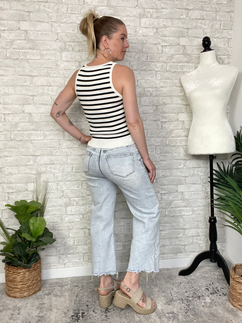 Darlene B+W Stripe Tank