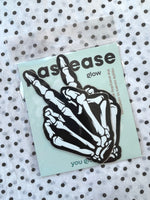 Skeleton Middle Finger Pasties