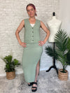 Christine Sage Sweater Set - Skirt