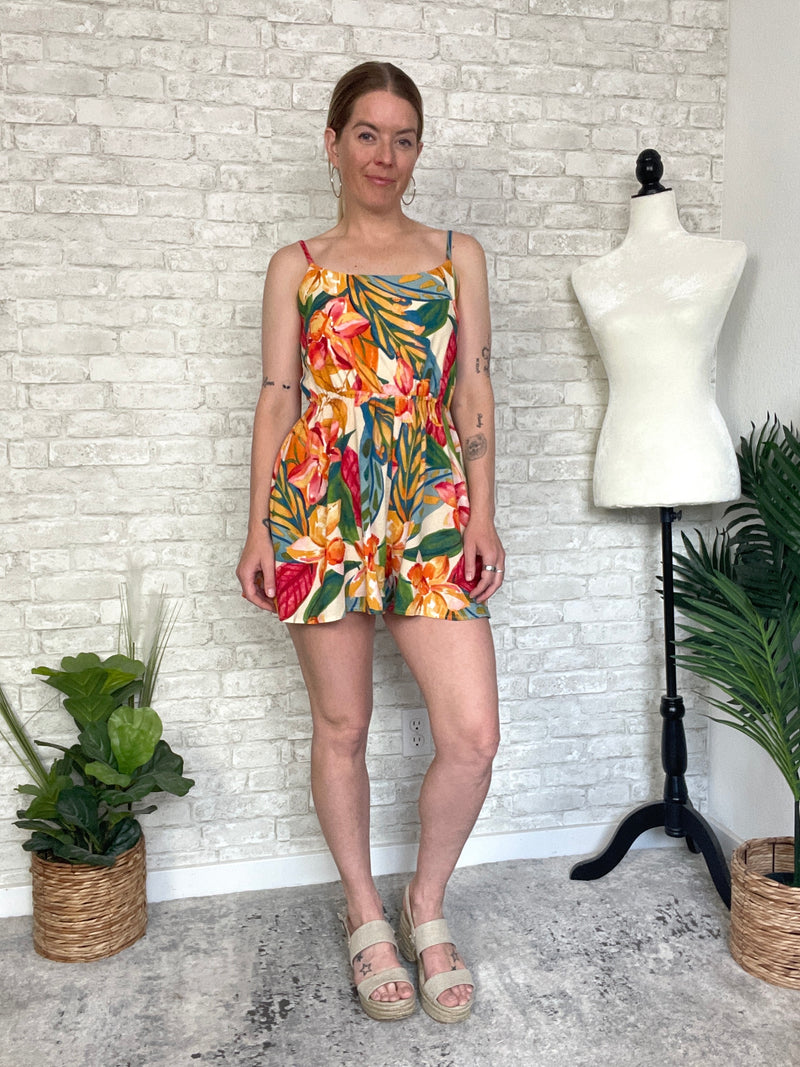 Mead Jungle Print Romper