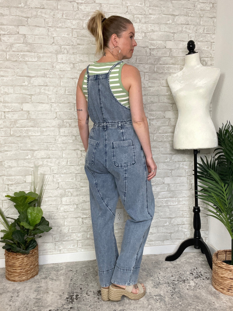 Demi Drawstring Denim Overall