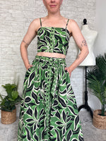 Vienne Green Skirt Set