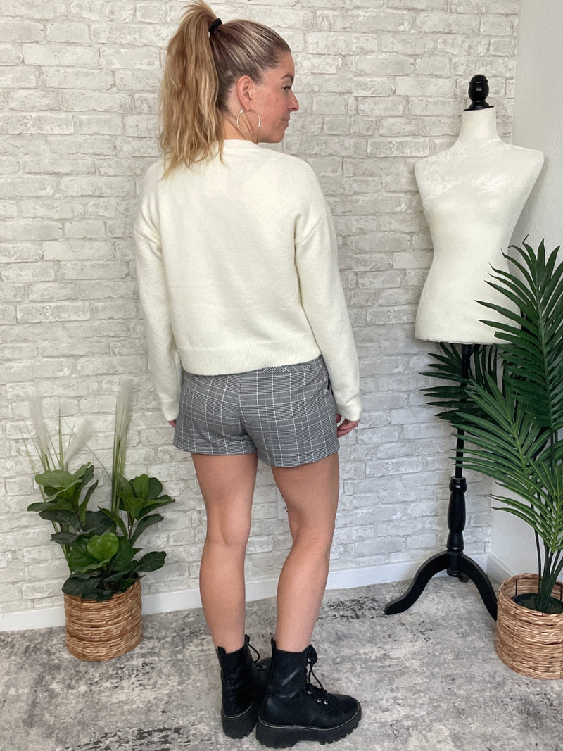 Pinchy Crab Sweater White