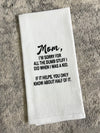 Mom, I'm Sorry Dish Towel