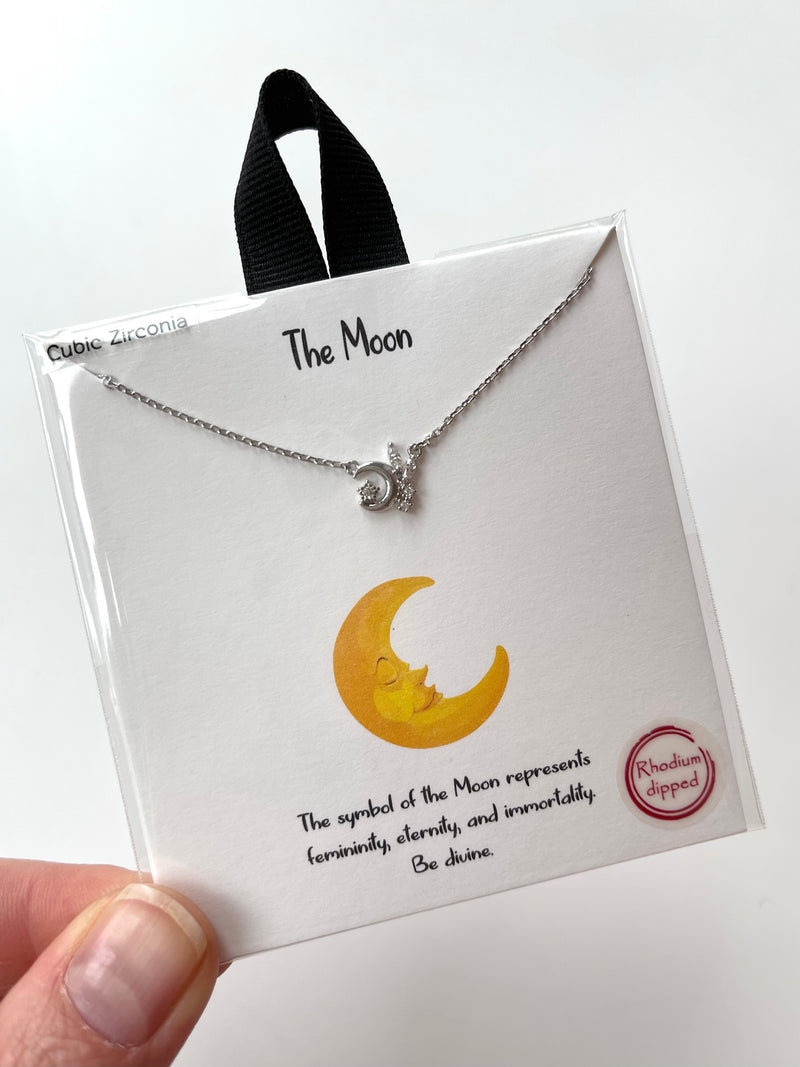 Mini Moon Pendant Silver