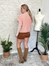 Lanny Short Sleeve Button-Up Cardigan Pink