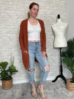 Rosetta Ginger Fuzzy Cardigan