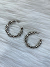 Rhinestone Beaded Hoops