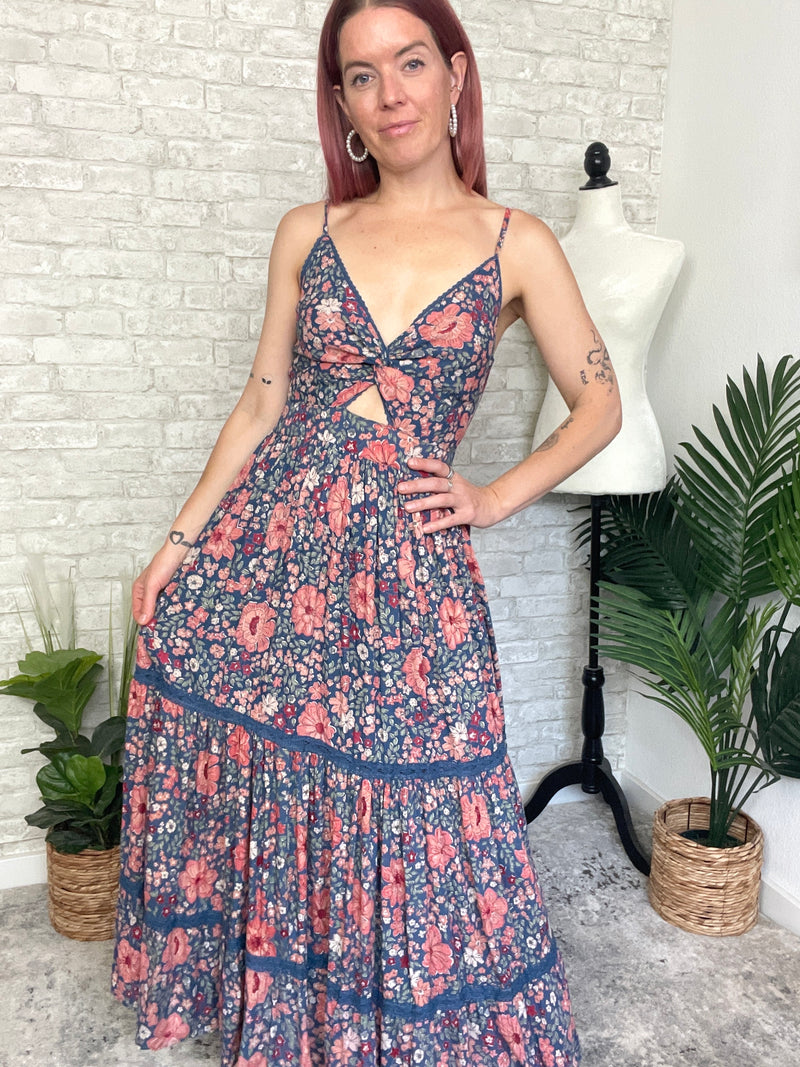 Mason Twist Maxi Blue/Ginger Floral Combo