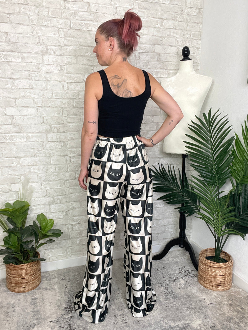 Kitty Cat Print Pants