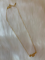 Mountain Girl Pendant Necklace Gold