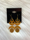 Small Crescent Moon Earrings Gold