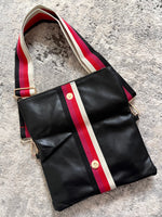 Cherie Crossbody Bag Black + Red