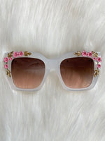 Vintage Rose Sunglasses White