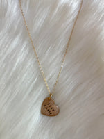 Stay Cunty Heart Necklace Gold