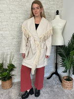 Claire Ivory Wrap Jacket