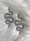 XL Silver Snake Studs