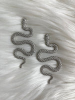 XL Silver Snake Studs