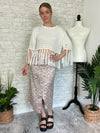 Josephine Tassel Top Cream
