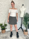 Tweed Floral Skort