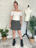 Tweed Floral Skort