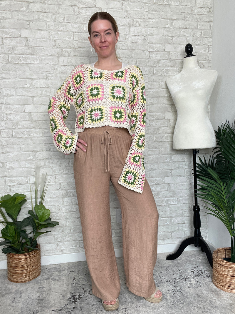 Luna Crochet Top Cream