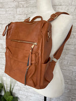 Brielle Convertible Backpack Camel