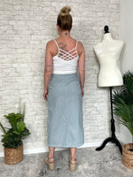 Rhonda Denim Stripe Skirt
