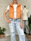 Orange Spice Cropped Vest