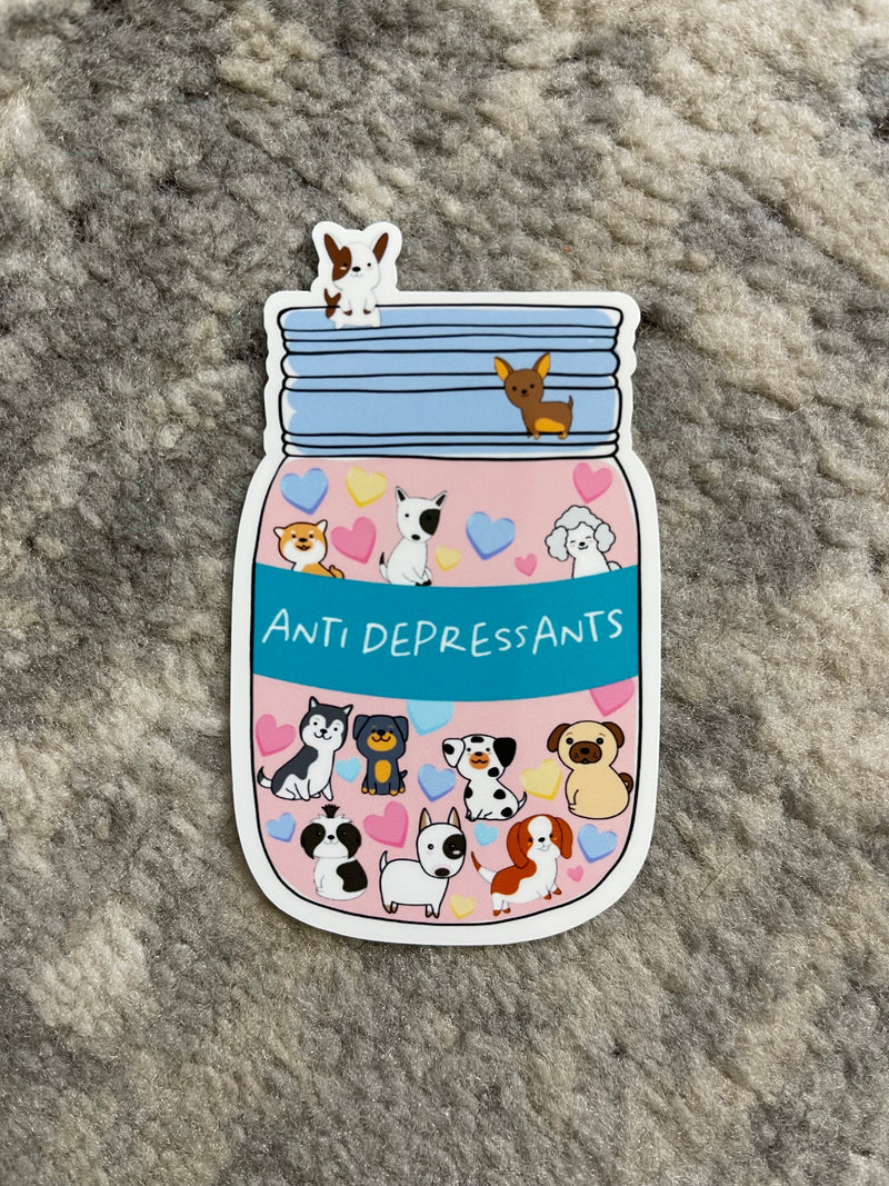 Dog Anti-Depressants Sticker