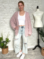 Tinsel+Fluff Heavy-Weight Cardigan Vintage Pink