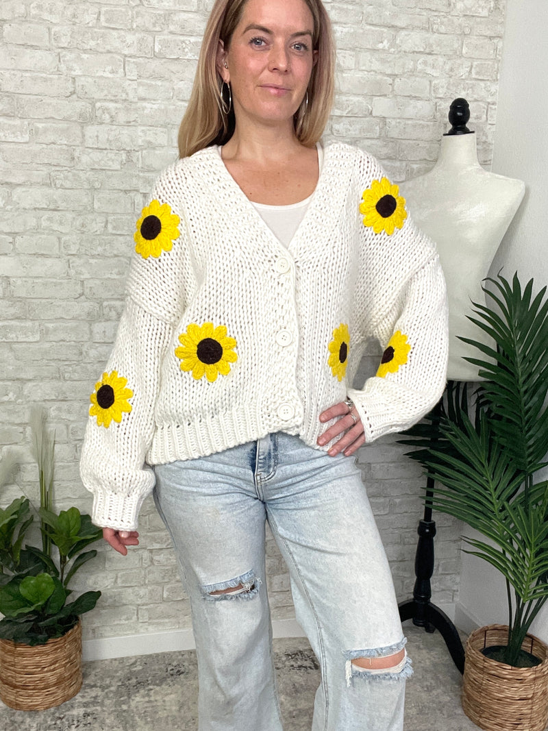 Sunflowers + Sunshine Cardigan