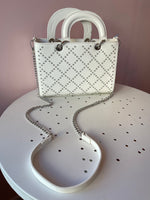 Wilma Studded Handbag White