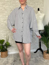 Montese Charcoal Grey Button Up