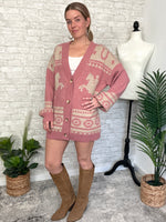 Holly Western Cardigan Pink